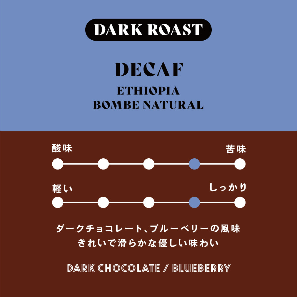 ＜定期便限定＞ディカフェ エチオピア／Bombe Natural 400g